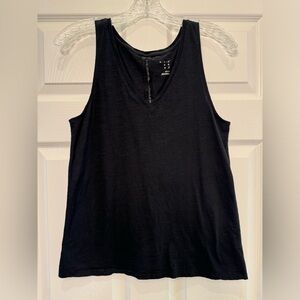 a new day Black V-Neck Tank Top